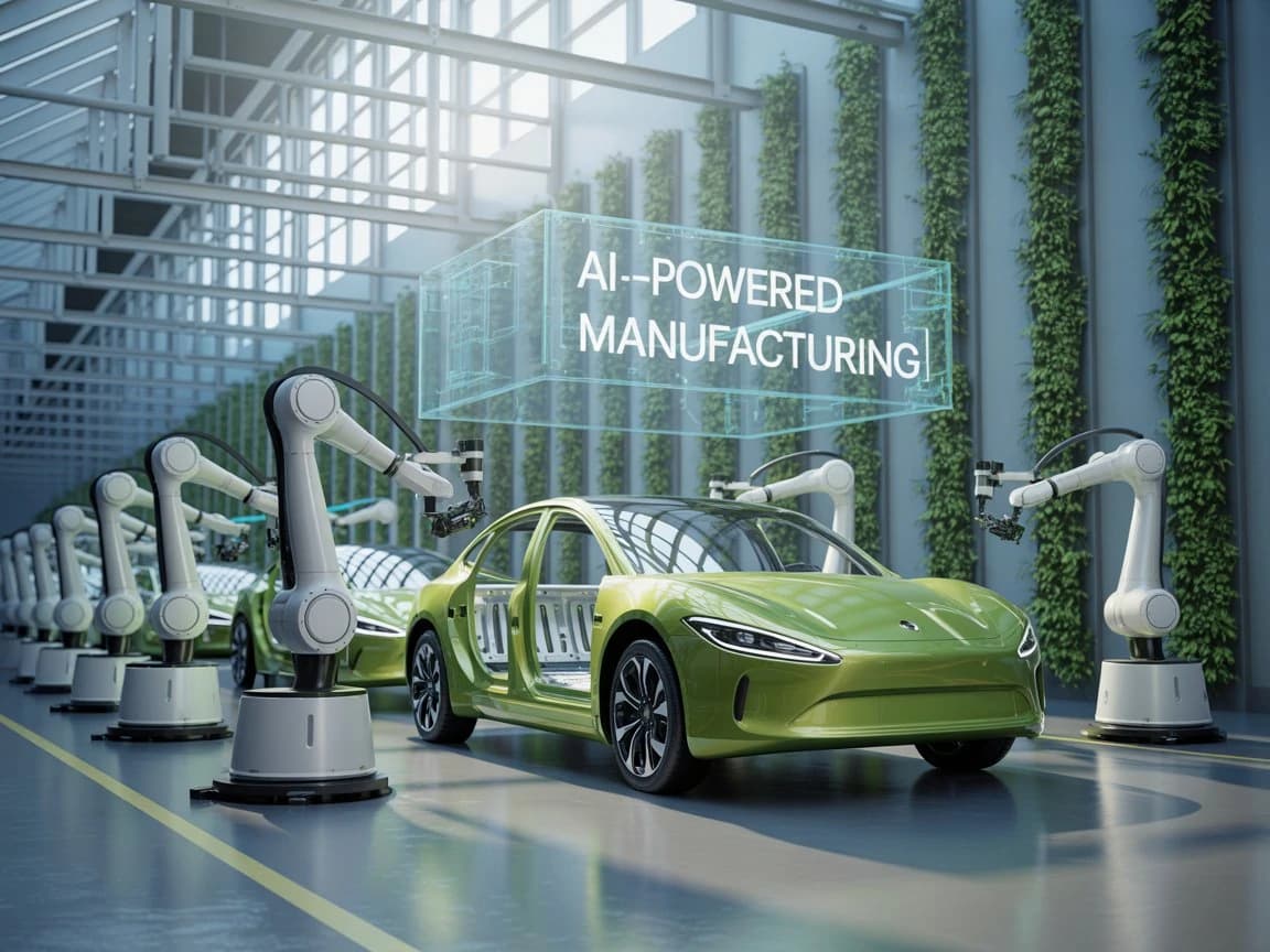 A vision for a sustainable manufacturing future with AI